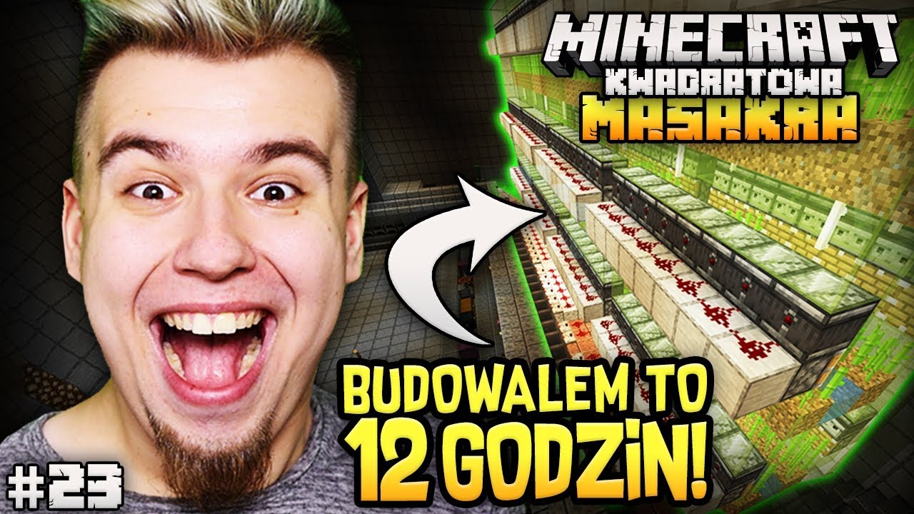 Spędziłem 12 GODZIN budując TAJNY PROJEKT na Kwadratowej Masakrze