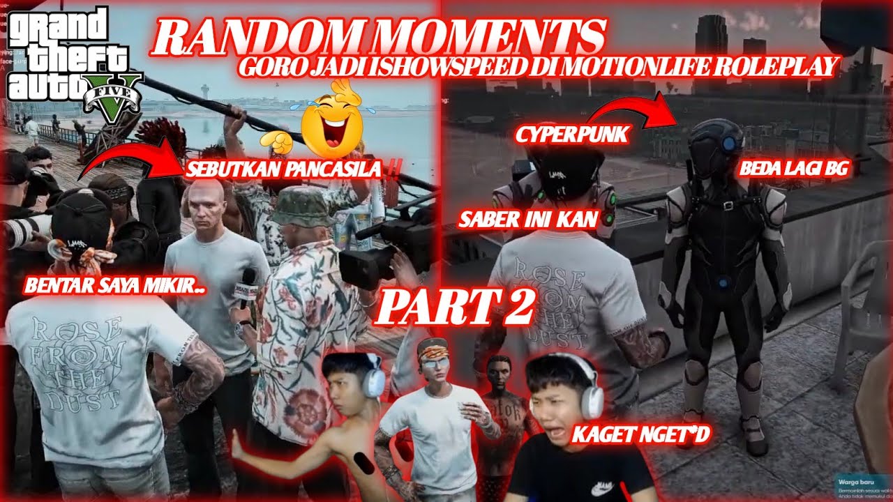 KETIKA GORO JADI ISHOWSPEED DI KOTA BANG WINDAH😂, KETEMU CYBERPUNK‼️MOTIONLIFE - GTA 5 ROLEPLAY