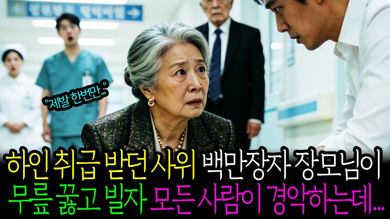 하인 취급받던 사위 백만장자 장모님이 무릎꿇고 빌자 모든 사람이 경악하는데..