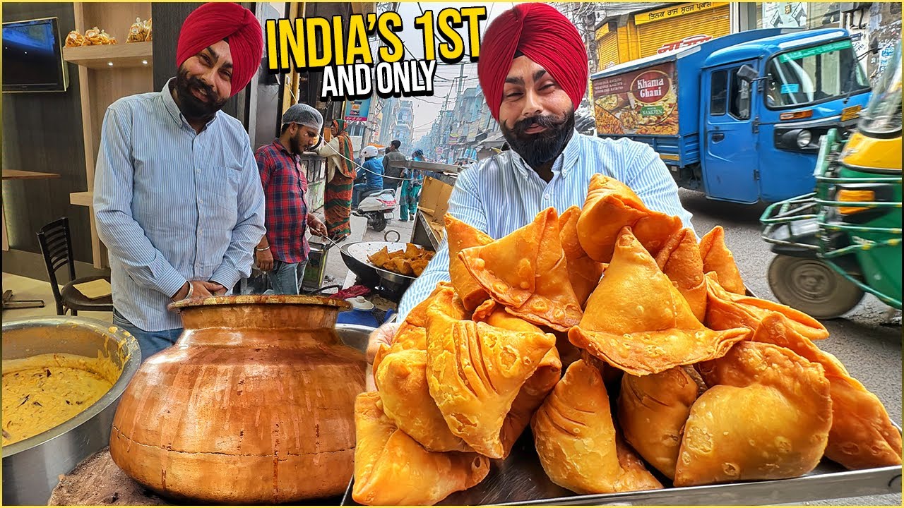 25/- LEGEND Indian Street Food Punjab 😍 SardarG Viral Samosa Dal Makhani, SBI Chole Kulche Tosha
