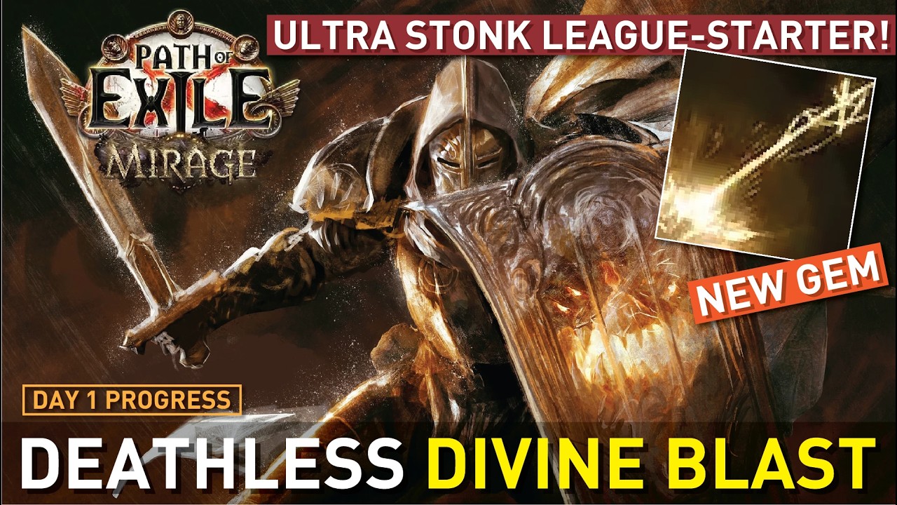 Deathless league-start with new skill【Divine Blast Zerker】! Day 1 Progress | PoE Mirage 3.28