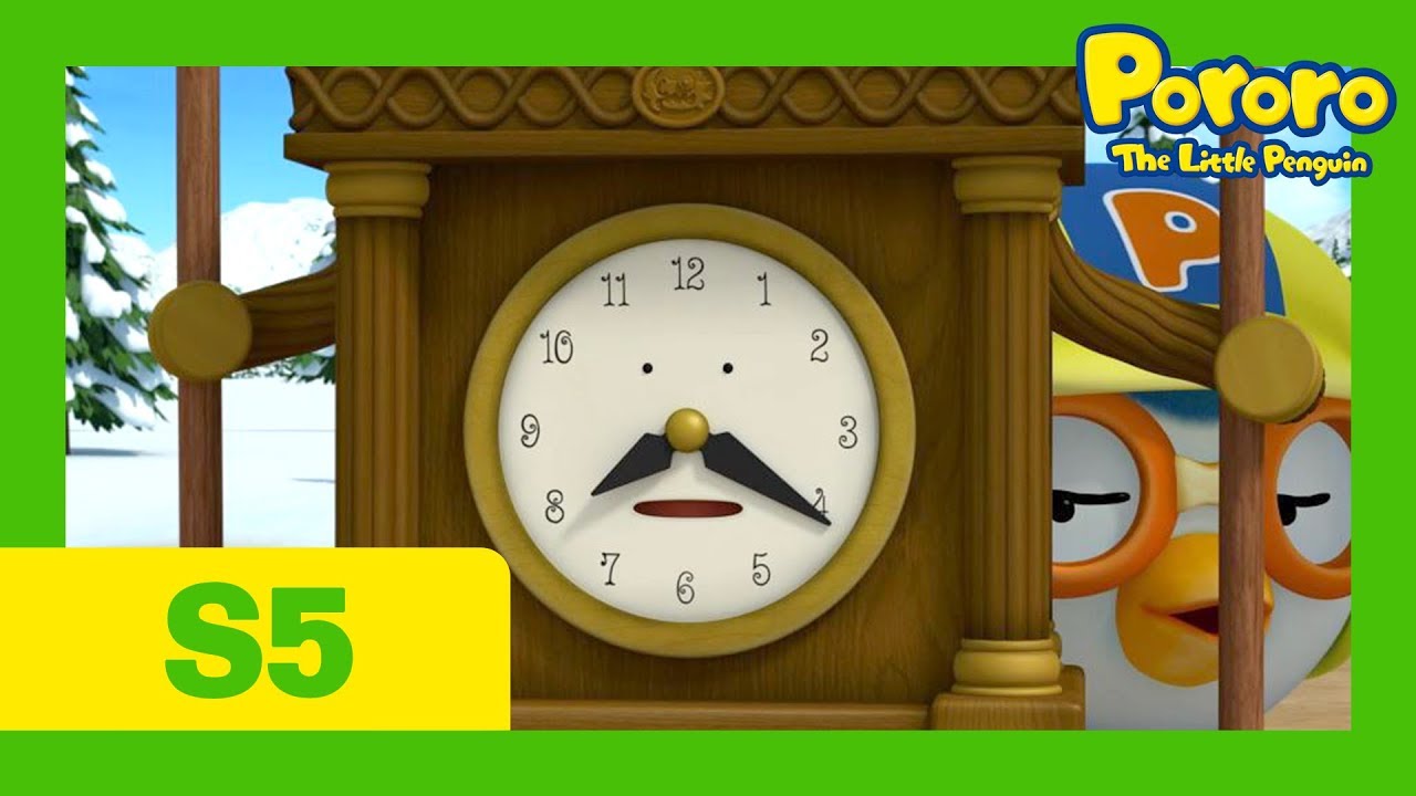 A Day With Wall Clock | Pororo S5 E22 | Kids Animation | Pororo the Little Penguin