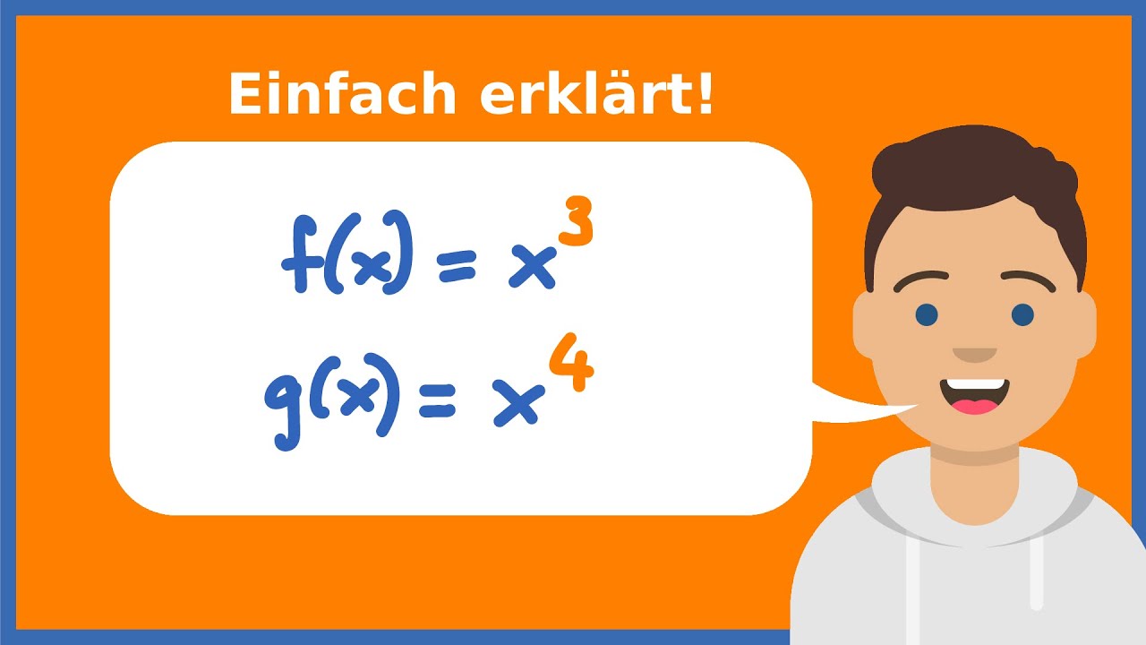 Potenzfunktionen mit natürlichen Hochzahlen | Achsensymmetrie und Punktsymmetrie (einfach erklärt)