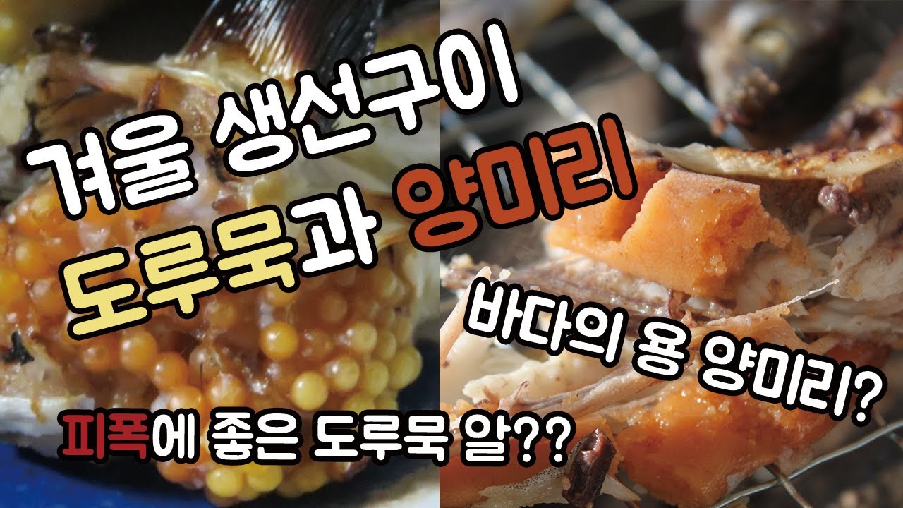 겨울 대표 생선구이, 도루묵과 양미리