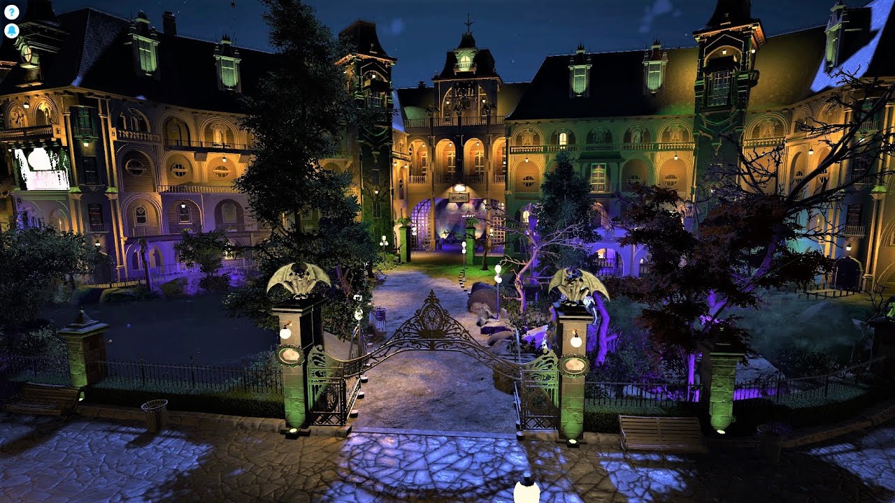 【お化け屋敷】ホーンテッドホテル（超恐怖の館） に乗る  Ride the(THE HAUNTED HOTEL HTH Special Spooky Manor) Planet Coaster