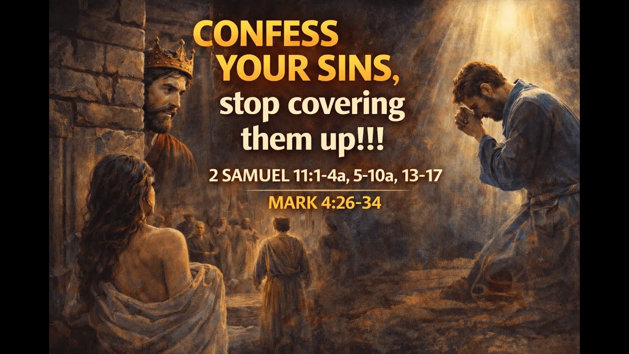 Confess your sins, stop covering them up!!!