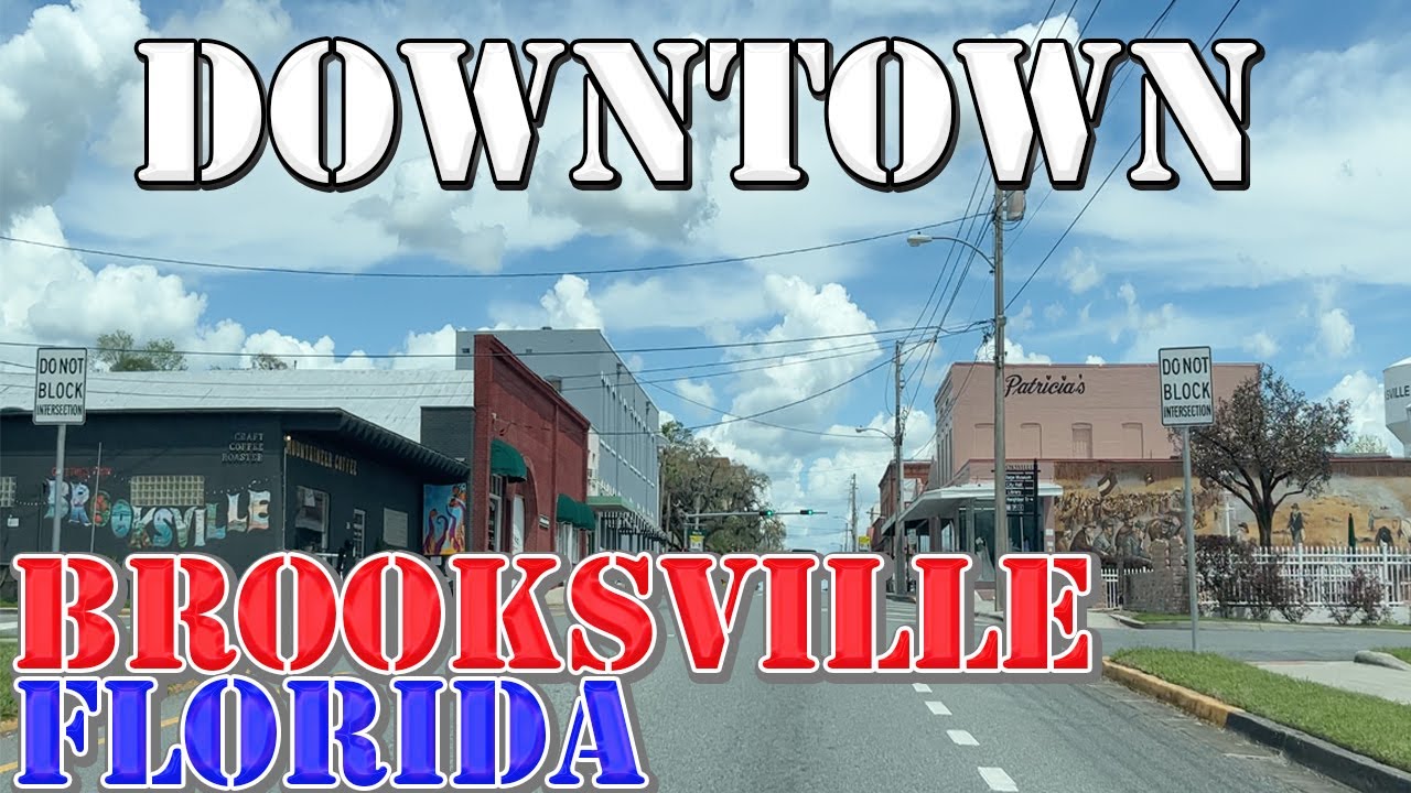Brooksville - Florida - 4K Downtown Drive
