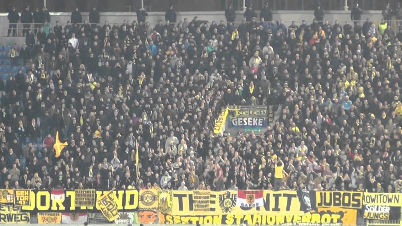 Support Borussia Dortmund Fans in SPb 25-02-2014