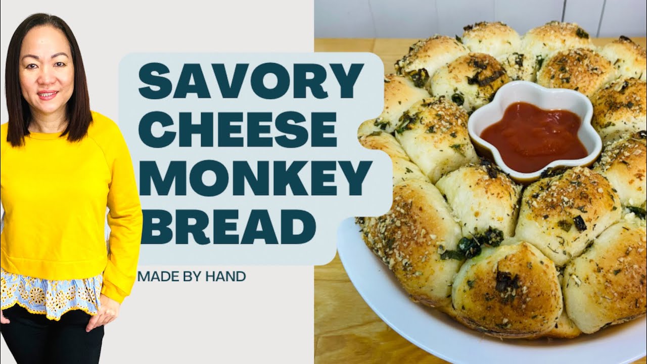 SAVORY CHEESE MONKEY BREAD @BAKEWITHYAPI