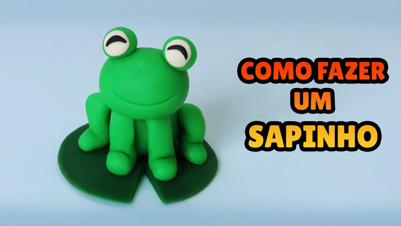 🔴FAÇA um SAPINHO - Tutorial Fácil Biscuit, clay, plastilina , Pasta Americana - DIY
