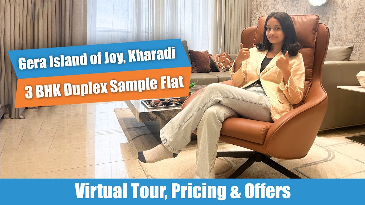 Gera Island of Joy Kharadi | 3 BHK Duplex Sample Flat | Tour, Pricing & Offers | Gera Developers