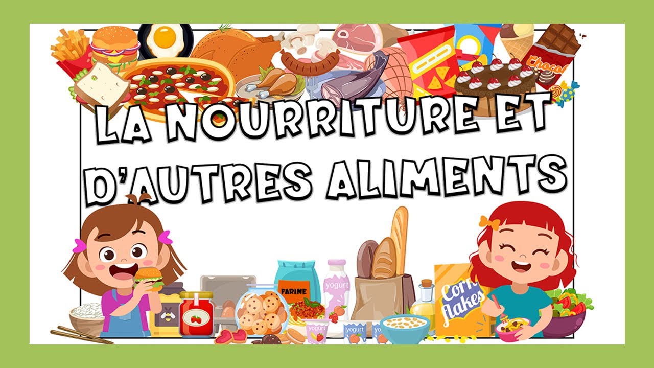 Los alimentos en frances 🍔🍟🍕 | Vocabulario