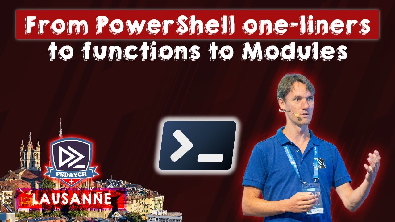 From PowerShell one liners to functions to Modules - Raimund Andree