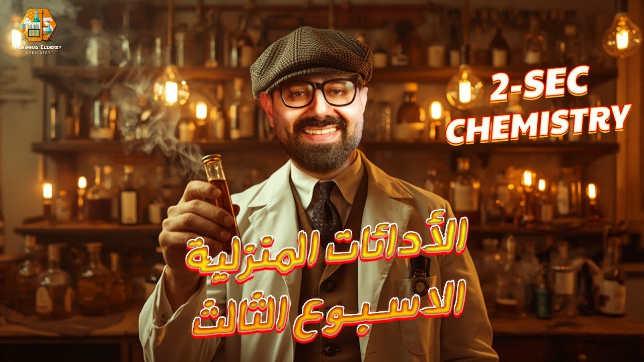 حل أسئلة الأداءات المنزلية الاسبوع الثالث كيمستري تانية ثانوي الترم الاول 2026 / Chemistry Homework