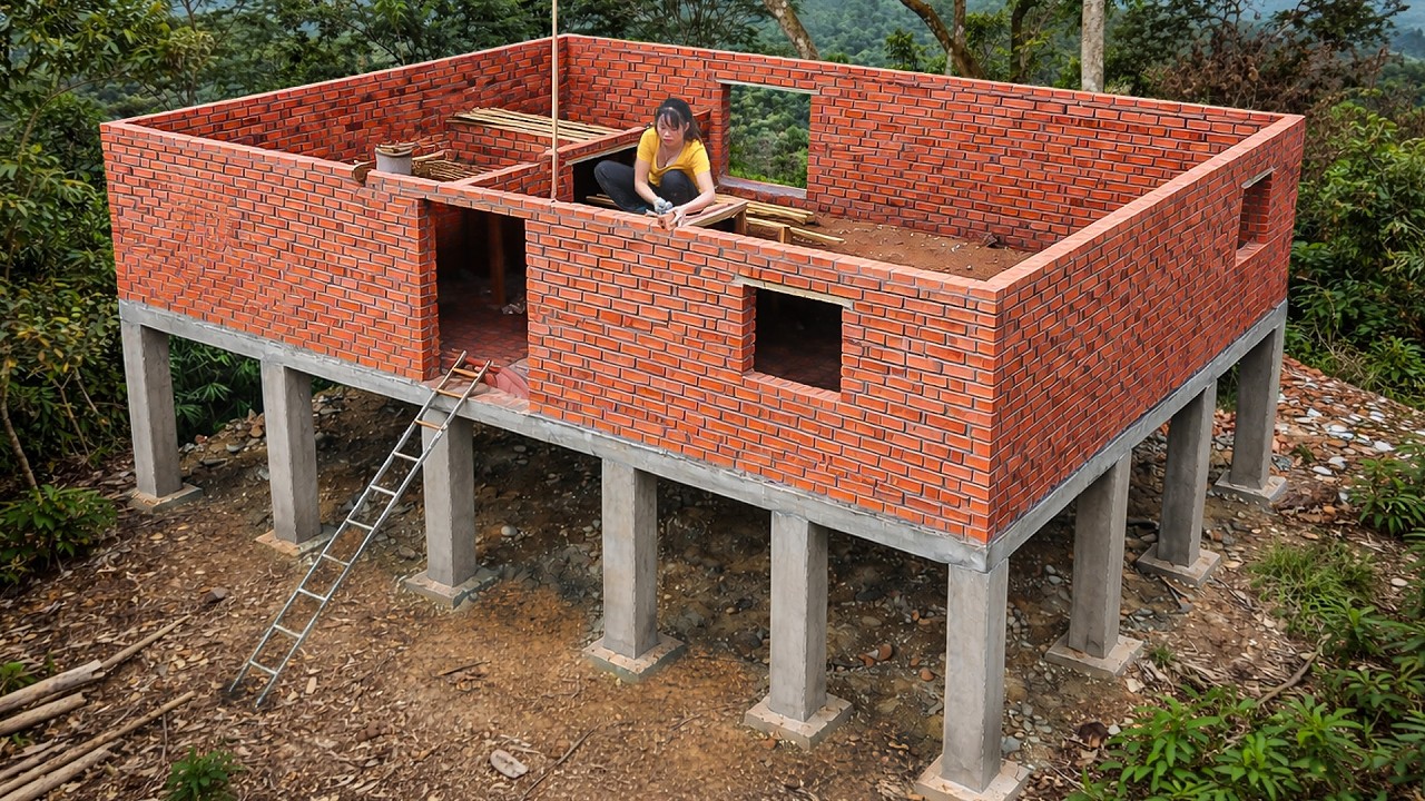125 Days Alone Building a 46m² Dream House in the Forest | Off-Grid Life