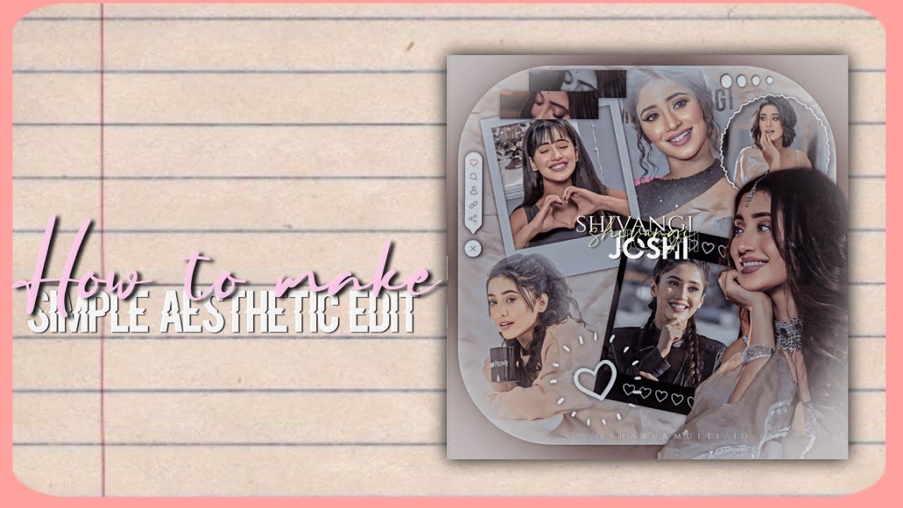 How to make simple aesthetic edit for fanpages ✨