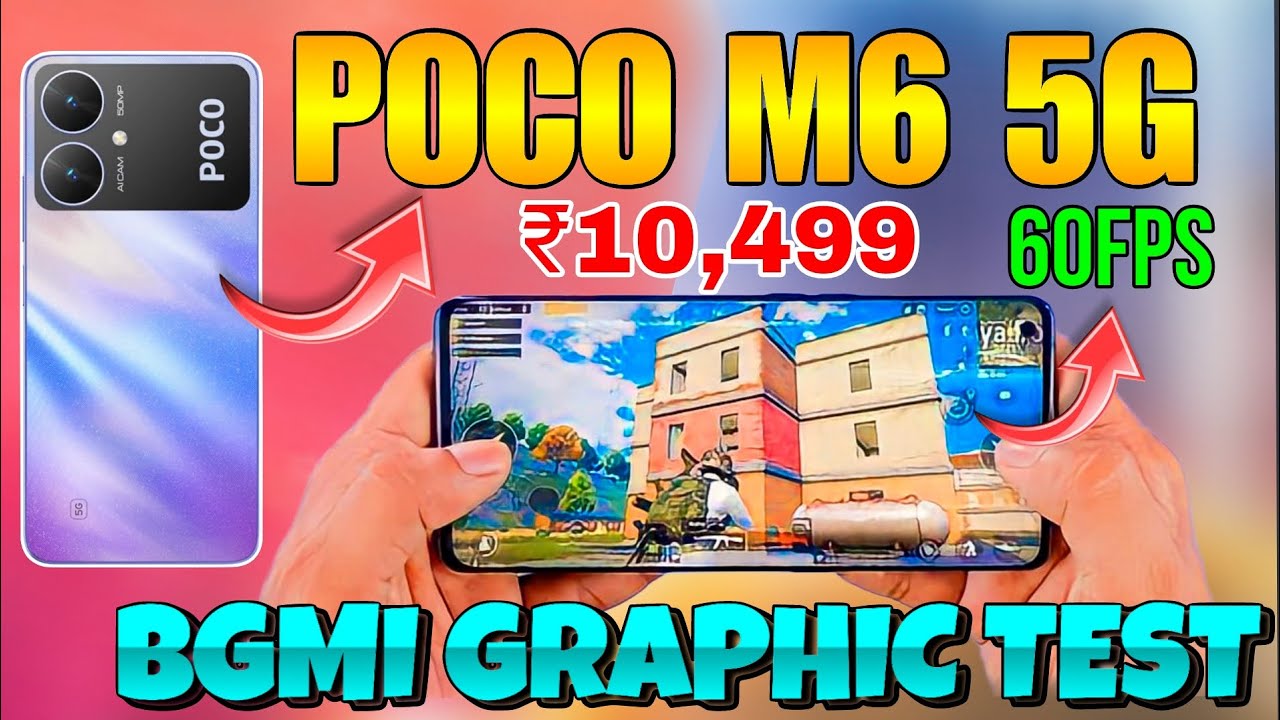 Poco M6 5g Bgmi Графический тест Тестирование гироскопа Ye Kitna Fps Deta Hai || Poco M6 5g #expo...