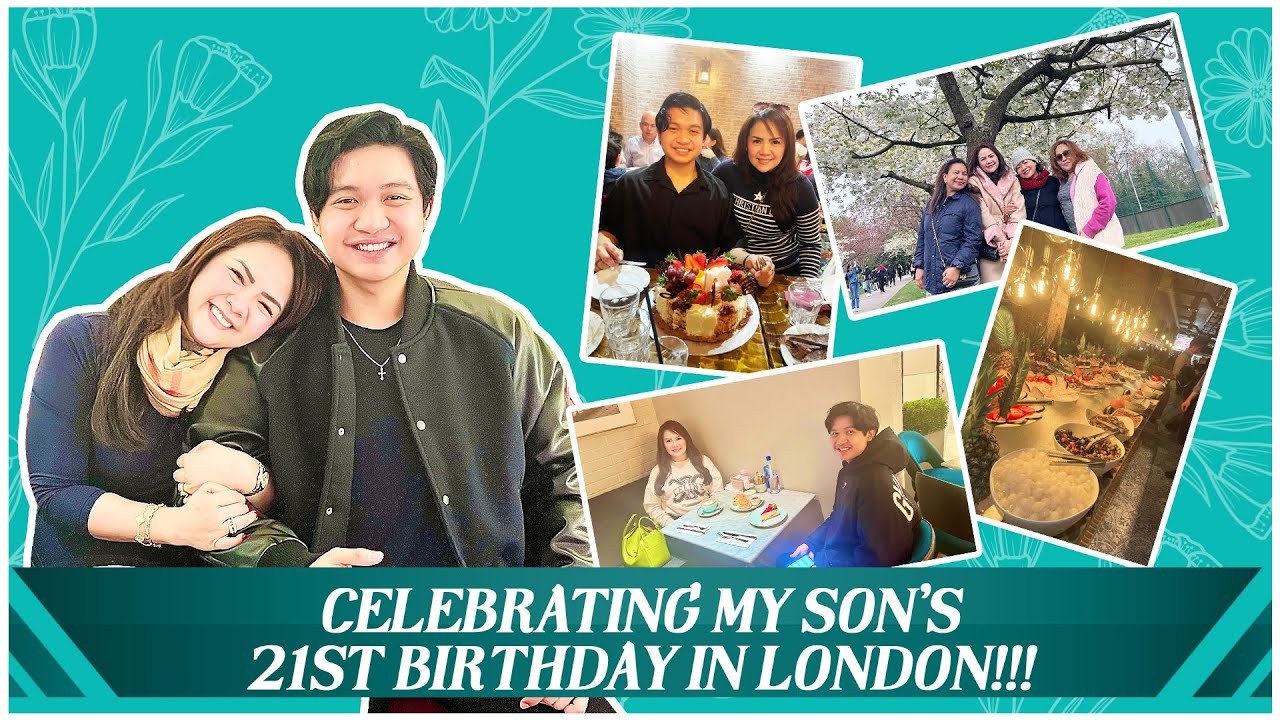 Filipino Mom Visiting UK Student Son in London for His 21st Birthday