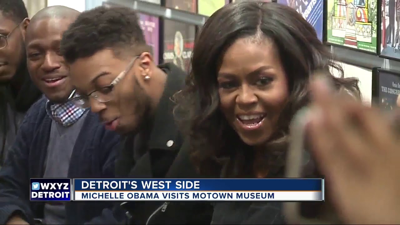 Michelle Obama visits Motown Museum