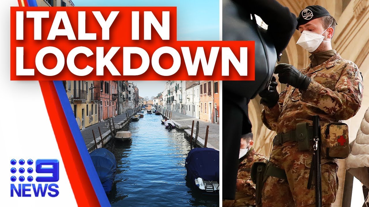 Breaking News: Italy extends coronavirus lockdown nationally | Nine News Australia