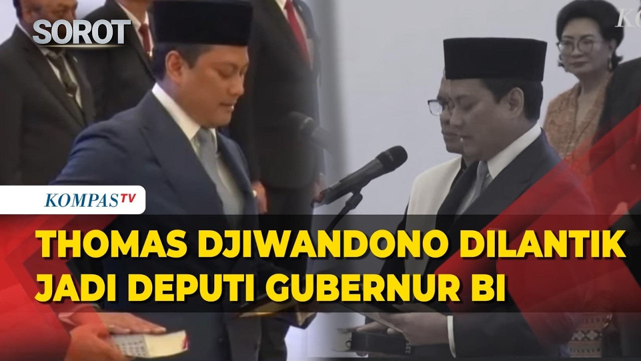 Detik-Detik Thomas Djiwandono Dilantik Jadi Deputi Gubernur BI di Mahkamah Agung