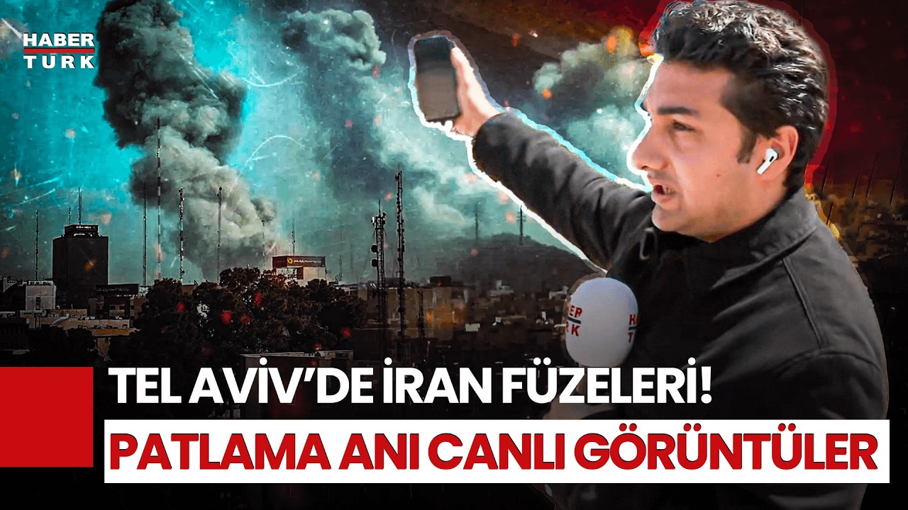 Habertürk Tel Aviv’den Canlı Yayında Patlamaları Görüntüledi!