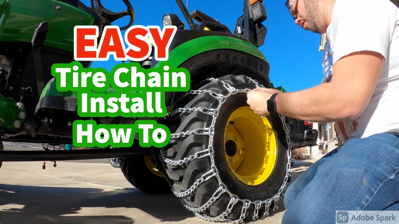 The EASY way to install Tire Chains for all tractors and vehicles