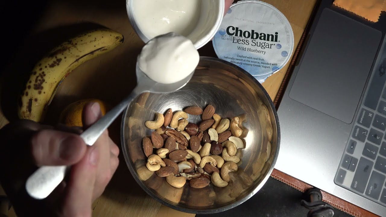 ASMR - GREEK YOGURT + FRUTS + GREEK YOGURT EATING SOUNDS
