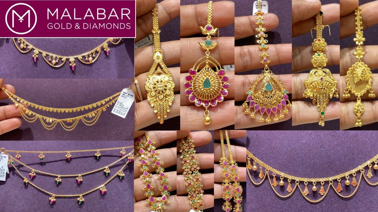 Malabar gold and diamonds lightweight papati chains,Champasevaralu,Chevi chutlu with price//Malabar