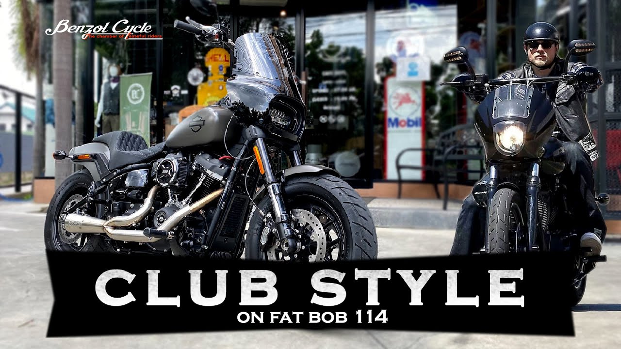 Club Style On Harley-Davidson Fat Bob Risers 10