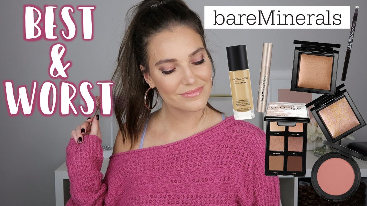 FULL FACE USING ONLY BAREMINERALS | BEST & WORST | Sarah Brithinee