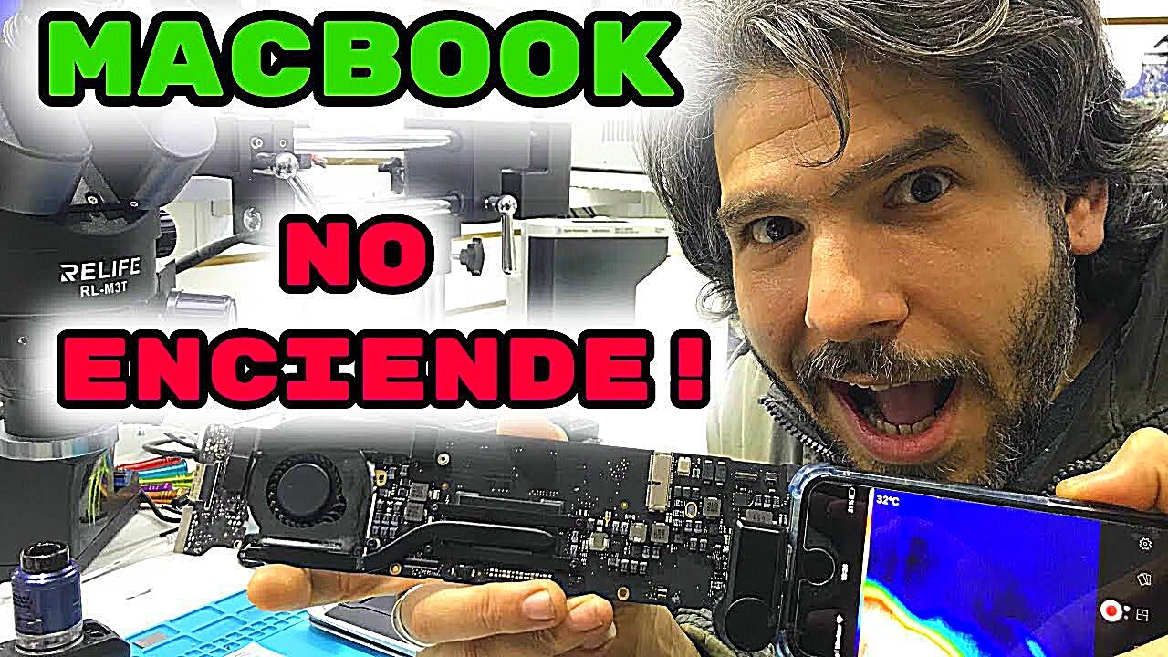 Macbook A1466 NO ENCIENDE ! Corto circuito - Cámara térmica - Análisis diagrama y boardview