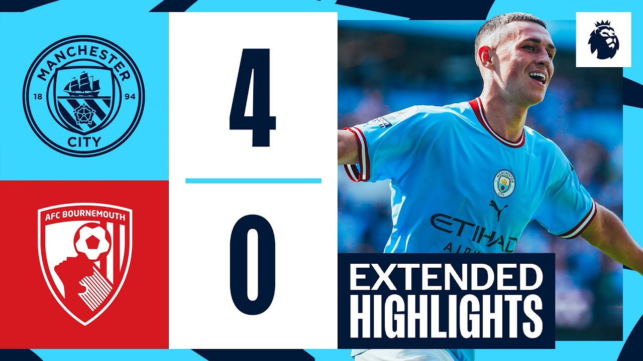 EXTENDED HIGHLIGHTS | Man City 4-0 Bournemouth | Premier League