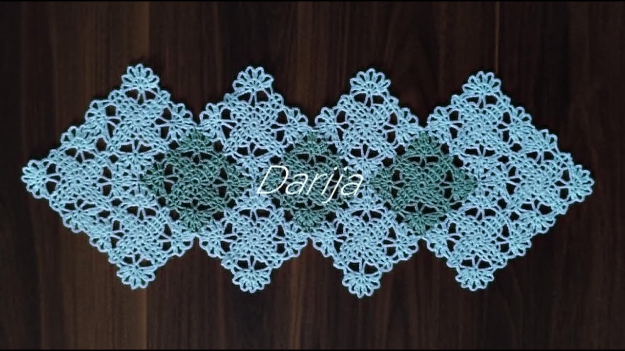 Crocheted Flower in a Square🌸- Tutorial