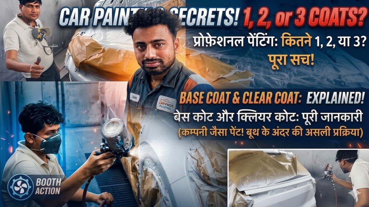 Car Painting Process: स्टेप-बाय-स्टेप पेंट करने का सही तरीका Pent  #carpainting #automotive 🚗💨