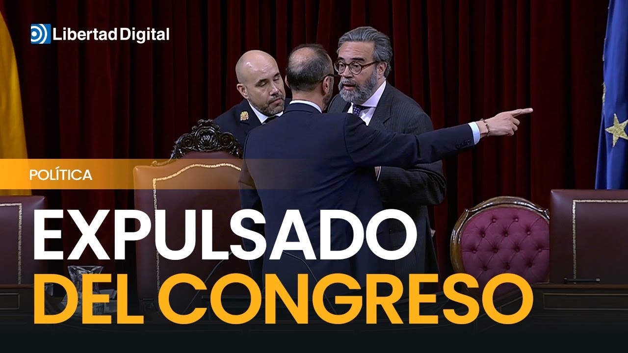 Un diputado de Vox, expulsado del Congreso tras protestar en un debate sobre el franquismo