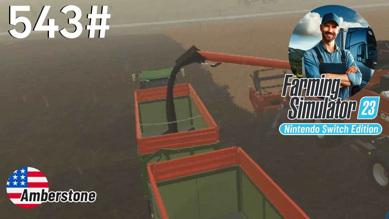 FS 23 - 543. Mass Canola Harvest, Plowing, Fertilizing and Herbicide Spraying