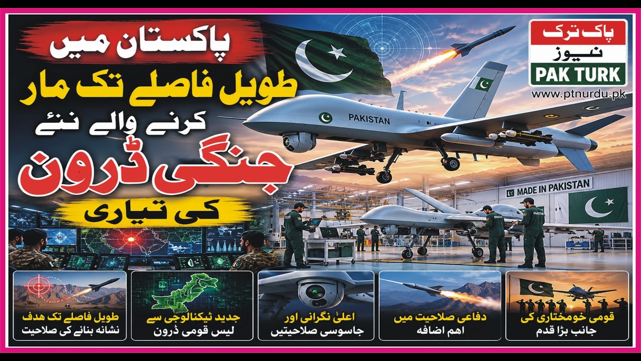 Development of a new long range combat drone in Pakistan | Pak Turk News