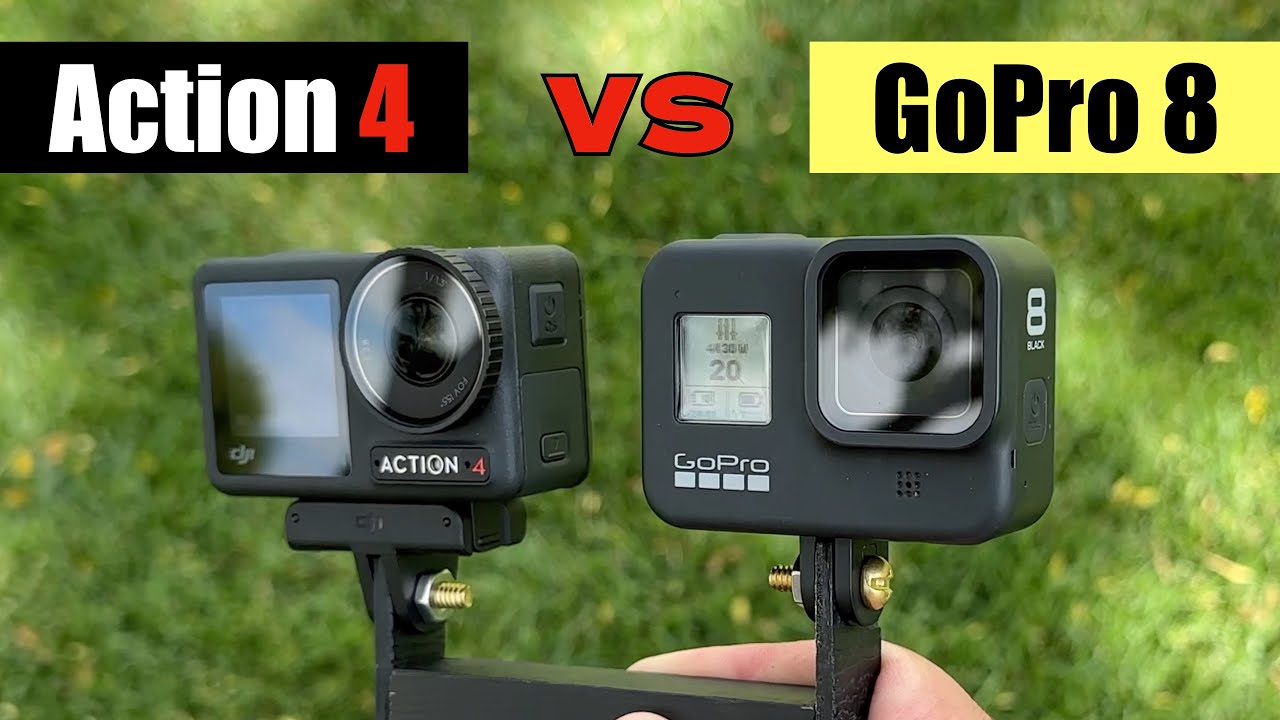 Dji Osmo Action 4 VS GoPro Hero 8 4k Video Comparison Side By Side