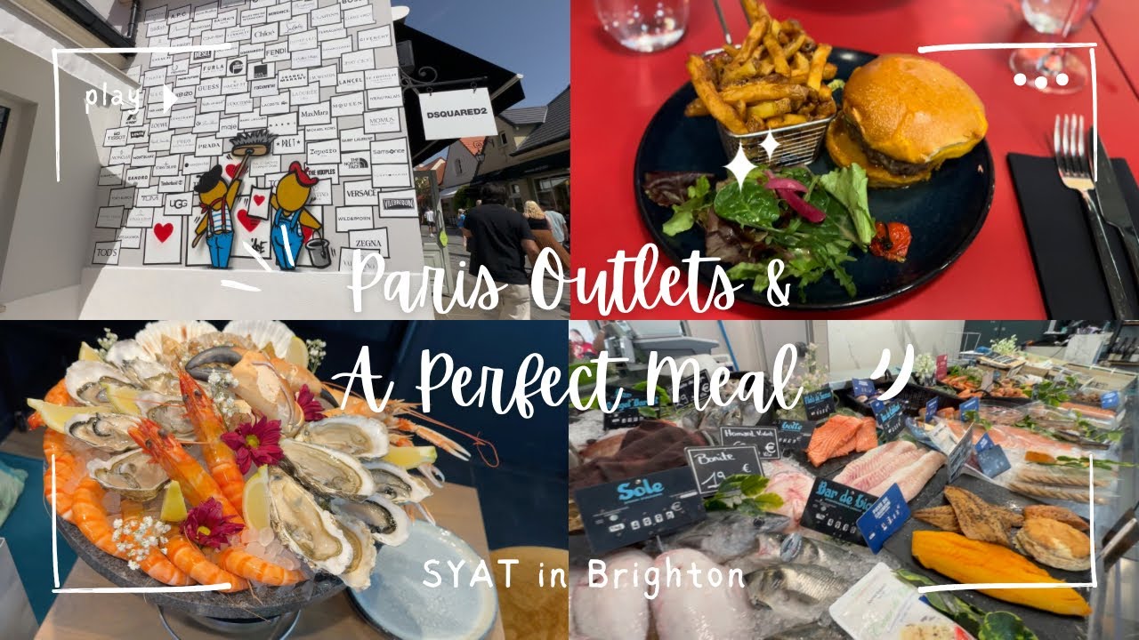 巴黎精品Outlet ｜La Vallée Village Outlet｜巴黎廸士尼旁的飯店Moxy Paris Val D’Europe ｜法國海鮮拼盤Seafood Feast