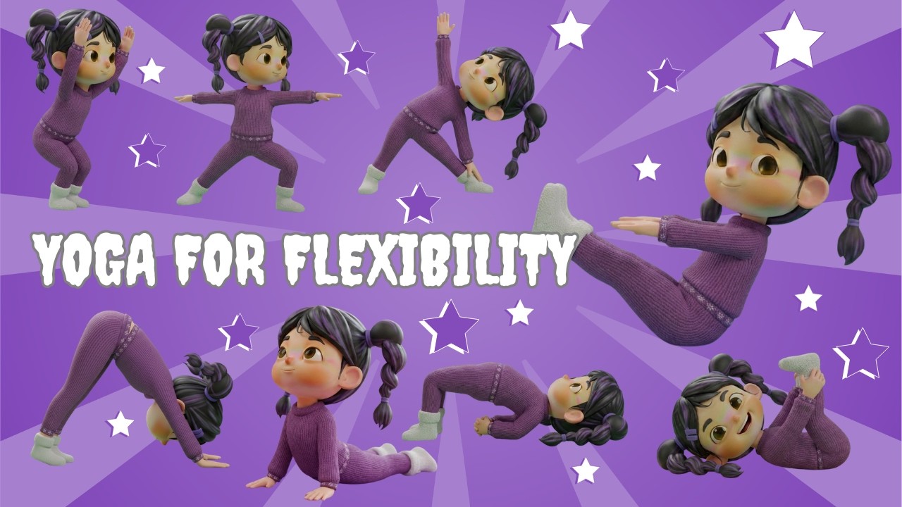 Easy Yoga for Kids | Simple Stretches & Relaxation | Flexibility and Calmness
