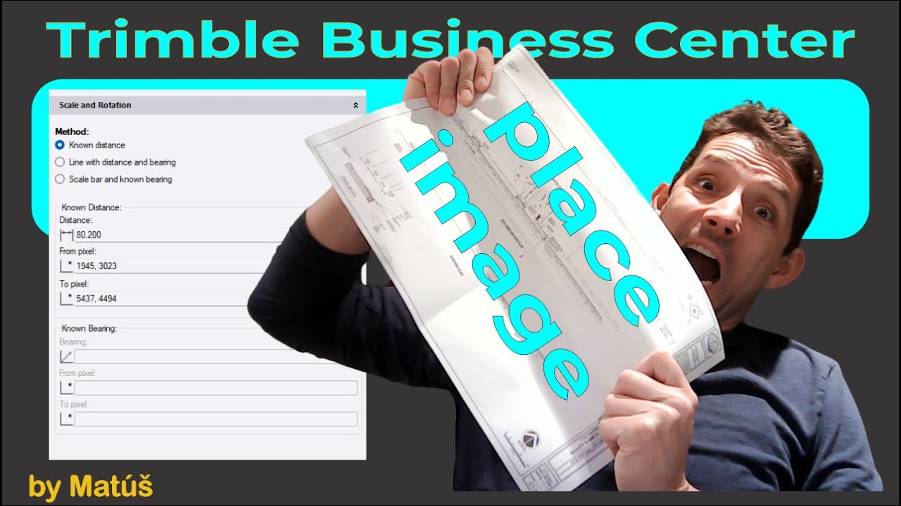Trimble Business Center   import PDF place image