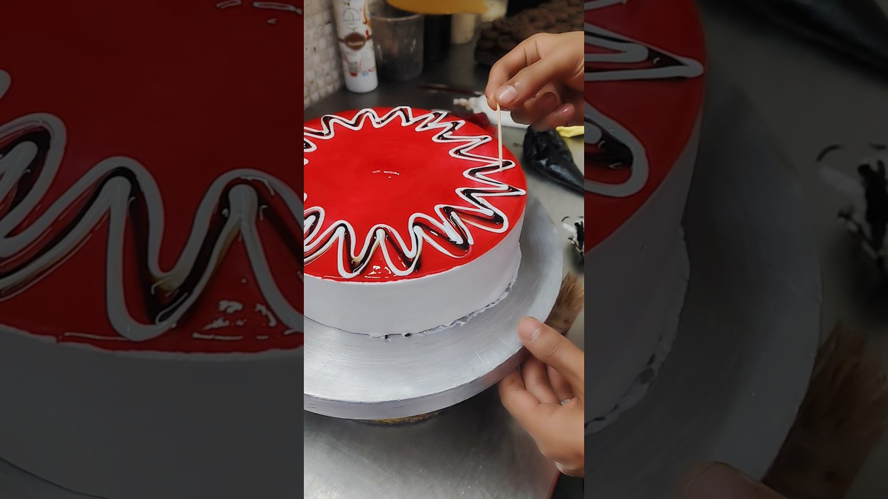 strawberry birthday cake design 