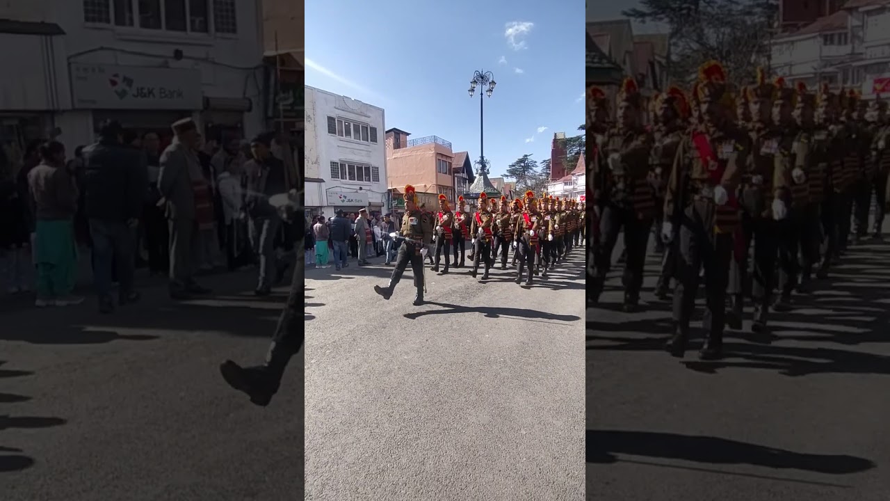 Practice for republic day parade 26th, January 2023 ❄️🌺   #shimla #himachal #mall_road #republicday