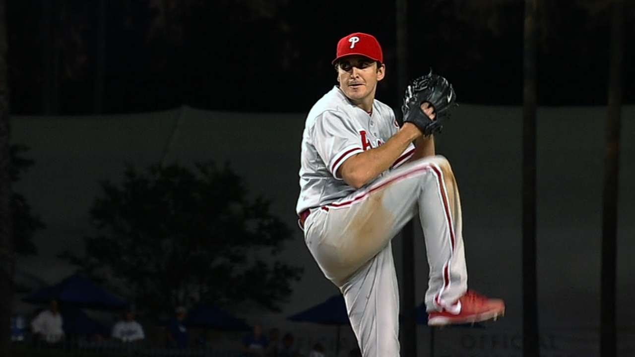 PHI@LAD: Lannan stifles Dodgers over seven frames