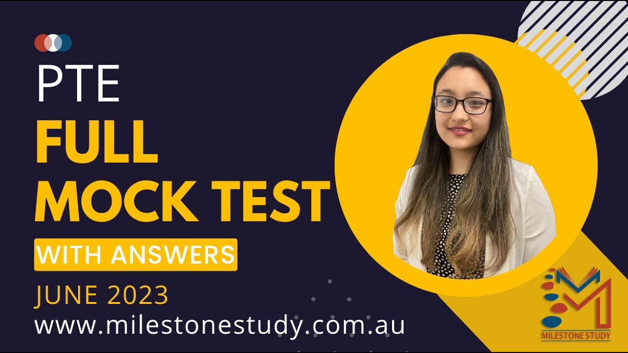 PTE Full Mock test 21 with templates and answers | June 2023 | Milestone PTE