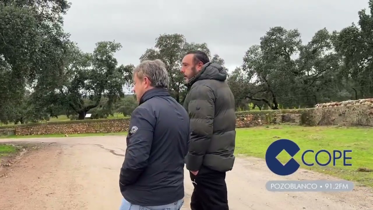 Alrededores de la Ermita Virgen de Luna con la lluvia