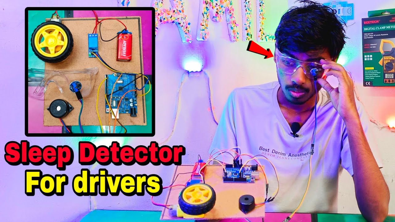 Anti sleep alarm detector for drivers| Arduino based sleep Detector|Arduino uno projects #trending