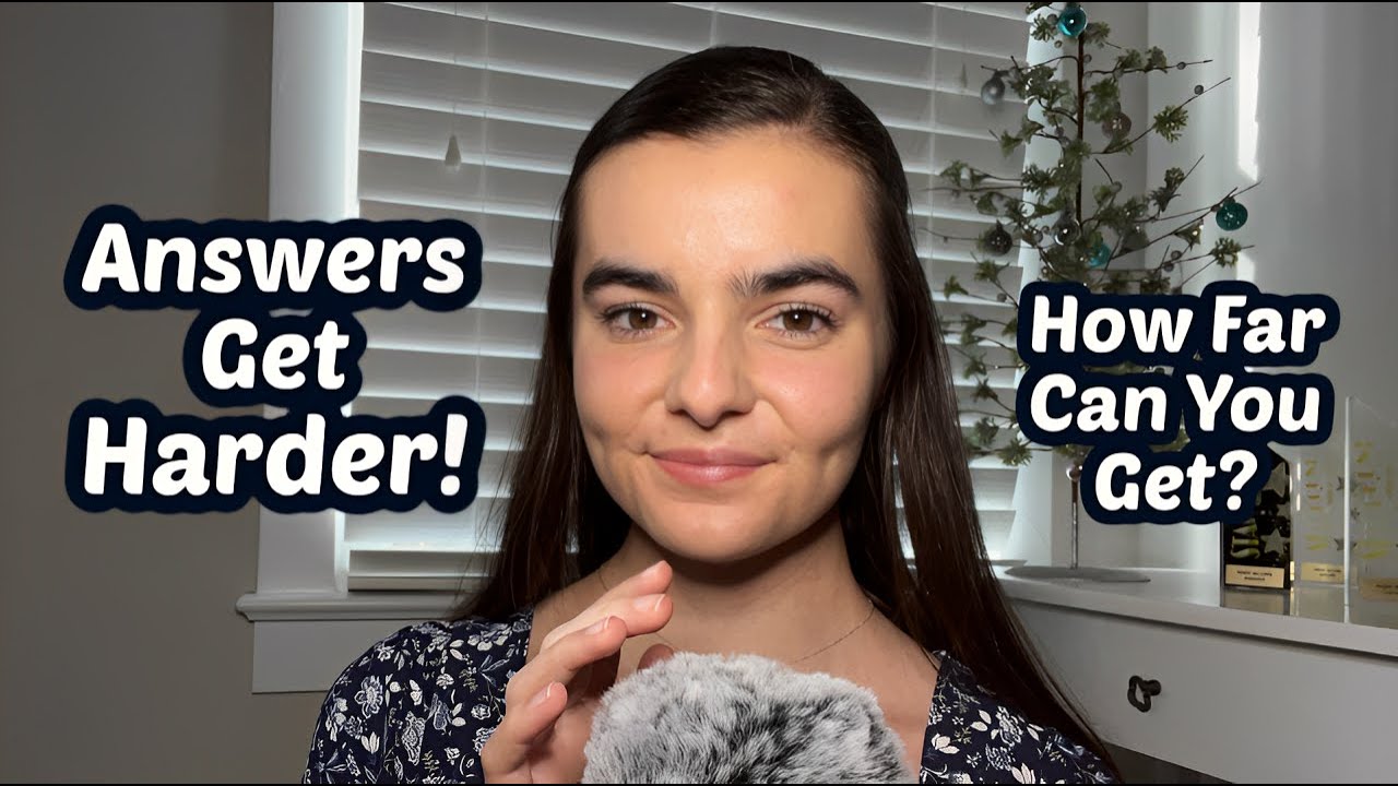 ASMR Whispering 100 General Knowledge Trivia Questions but the Questions Get Harder
