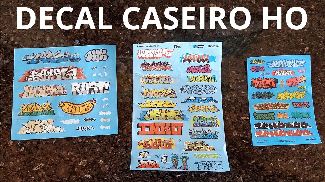 Como fazer decal de pixação e grafite caseiro - Tutorial DIY